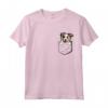Adorabile Piccolo Pastore Australiano In Tasca T-shirt Maglietta - Regalo per Amanti dei Cani - Divertente e Carina