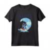 HapTiger Lilo & Stitch Surfer Aloha Big Wave Portrait T-Shirt - Officially Licensed Cute Hawaii Beach Tee for Men, Women, Boys, Girls