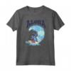 HapTiger Lilo & Stitch Surfer Aloha Big Wave Portrait T-Shirt - Officially Licensed Cute Hawaii Beach Tee for Men, Women, Boys, Girls