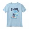 HapTiger Lilo & Stitch Surfer Aloha Big Wave Portrait T-Shirt - Officially Licensed Cute Hawaii Beach Tee for Men, Women, Boys, Girls