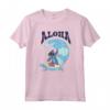 HapTiger Lilo & Stitch Surfer Aloha Big Wave Portrait T-Shirt - Officially Licensed Cute Hawaii Beach Tee for Men, Women, Boys, Girls