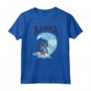 HapTiger Lilo & Stitch Surfer Aloha Big Wave Portrait T-Shirt - Officially Licensed Cute Hawaii Beach Tee for Men, Women, Boys, Girls