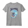 HapTiger Lilo & Stitch Surfer Aloha Big Wave Portrait T-Shirt - Officially Licensed Cute Hawaii Beach Tee for Men, Women, Boys, Girls