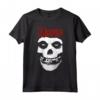 Misfits - Skull Red Logo Maglietta - Official Merchandise for Men, Women, Girls, Boys - Punk Rock Apparel and Accessories