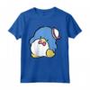 HapTiger Tuxedosam Pinguino Anteriore E Posteriore Grafica Maglietta con Licenza Ufficiale - Ideale per Fan di Tuxedosam