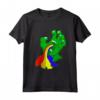 La Mano di Zombie Verde Vomita un Arcobaleno - Maglietta Divertente per Halloween - Regalo Unico per Bambini e Adulti