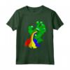 La Mano di Zombie Verde Vomita un Arcobaleno - Maglietta Divertente per Halloween - Regalo Unico per Bambini e Adulti
