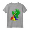 La Mano di Zombie Verde Vomita un Arcobaleno - Maglietta Divertente per Halloween - Regalo Unico per Bambini e Adulti
