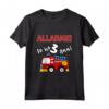 Bambino Maglietta Camion dei Pompieri 3 ° Compleanno Ragazzo 3 Anni - Regalo Divertente