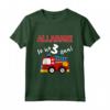 Bambino Maglietta Camion dei Pompieri 3 ° Compleanno Ragazzo 3 Anni - Regalo Divertente