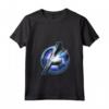 HapTiger Avengers Endgame Avenger Tech Logo Shine Maglietta con Collo a V - Officially Licensed Apparel for Marvel Fans