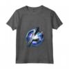 HapTiger Avengers Endgame Avenger Tech Logo Shine Maglietta con Collo a V - Officially Licensed Apparel for Marvel Fans