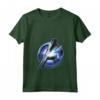 HapTiger Avengers Endgame Avenger Tech Logo Shine Maglietta con Collo a V - Officially Licensed Apparel for Marvel Fans