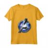 HapTiger Avengers Endgame Avenger Tech Logo Shine Maglietta con Collo a V - Officially Licensed Apparel for Marvel Fans