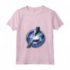 HapTiger Avengers Endgame Avenger Tech Logo Shine Maglietta con Collo a V - Officially Licensed Apparel for Marvel Fans