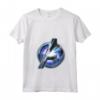 HapTiger Avengers Endgame Avenger Tech Logo Shine Maglietta con Collo a V - Officially Licensed Apparel for Marvel Fans