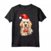 Golden Retriever - Maglione Natalizio con Cappello di Babbo Natale - Ideale per Amanti dei Cani - Design Divertente per Natale