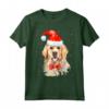 Golden Retriever - Maglione Natalizio con Cappello di Babbo Natale - Ideale per Amanti dei Cani - Design Divertente per Natale