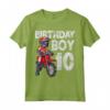 Motocross 10° Compleanno MX - Maglietta Compleanno 10 Anni Dirt Bike - Ideale per Feste a Tema e Ragazzi Appassionati di Corse in Moto