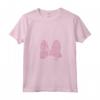 HapTiger Minnie Mouse Large Pink Cheetah Print Bow Maglietta con Collo a V - Abbigliamento Ufficiale - Design Unico e Alla Moda