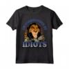 HapTiger The Lion King Scar Surrounded By Idiots Sunset Poster Maglietta - Officially Licensed Apparel for Disney Fans