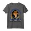 HapTiger The Lion King Scar Surrounded By Idiots Sunset Poster Maglietta - Officially Licensed Apparel for Disney Fans
