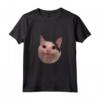Sorridente Gatto Meme Beluga Maglietta - Divertente Gatto Carino - Acquista Online