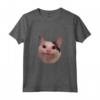 Sorridente Gatto Meme Beluga Maglietta - Divertente Gatto Carino - Acquista Online