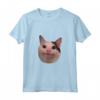 Sorridente Gatto Meme Beluga Maglietta - Divertente Gatto Carino - Acquista Online