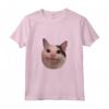 Sorridente Gatto Meme Beluga Maglietta - Divertente Gatto Carino - Acquista Online