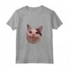 Sorridente Gatto Meme Beluga Maglietta - Divertente Gatto Carino - Acquista Online