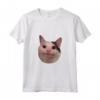 Sorridente Gatto Meme Beluga Maglietta - Divertente Gatto Carino - Acquista Online
