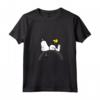 HapTiger Snoopy Woodstock T-shirt arcobaleno Maglietta con Collo a V - Licenza Ufficiale - Design OPNT-0129