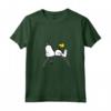 HapTiger Snoopy Woodstock T-shirt arcobaleno Maglietta con Collo a V - Licenza Ufficiale - Design OPNT-0129