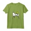 HapTiger Snoopy Woodstock T-shirt arcobaleno Maglietta con Collo a V - Licenza Ufficiale - Design OPNT-0129