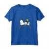 HapTiger Snoopy Woodstock T-shirt arcobaleno Maglietta con Collo a V - Licenza Ufficiale - Design OPNT-0129