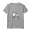 HapTiger Snoopy Woodstock T-shirt arcobaleno Maglietta con Collo a V - Licenza Ufficiale - Design OPNT-0129