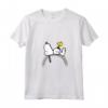 HapTiger Snoopy Woodstock T-shirt arcobaleno Maglietta con Collo a V - Licenza Ufficiale - Design OPNT-0129