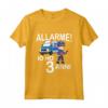 Bambino Polizia Con Auto della Polizia - Allarme! Io Ho 3 Anni Maglietta per Compleanno - Idea Regalo per Bambini Appassionati della Polizia