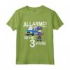 Bambino Polizia Con Auto della Polizia - Allarme! Io Ho 3 Anni Maglietta per Compleanno - Idea Regalo per Bambini Appassionati della Polizia