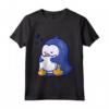 Carino Pinguino Dormire Abbraccio Cuscino Kawaii Maglietta - Ideale per Bambini, Ragazze e Adolescenti - Regalo Divertente
