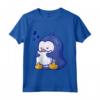 Carino Pinguino Dormire Abbraccio Cuscino Kawaii Maglietta - Ideale per Bambini, Ragazze e Adolescenti - Regalo Divertente