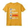 Giapponese Anime e Manga Kawaii Eat Sleep Anime Repeat Maglietta - Regalo Divertente per Otaku e Amanti degli Anime