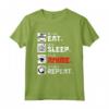 Giapponese Anime e Manga Kawaii Eat Sleep Anime Repeat Maglietta - Regalo Divertente per Otaku e Amanti degli Anime