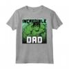 HapTiger Hulk Festa del Papà - Incredible Dad Maglietta Ufficiale - Ideale per Regalo al Papà - Vacanza in Famiglia
