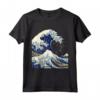 La Grande Onda off Kanagawa by Hokusai - T-shirt Maglietta con Stampe Giapponesi - Ideale come Regalo per Appassionati d'Arte e Cultura Giapponese