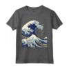 La Grande Onda off Kanagawa by Hokusai - T-shirt Maglietta con Stampe Giapponesi - Ideale come Regalo per Appassionati d'Arte e Cultura Giapponese