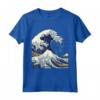 La Grande Onda off Kanagawa by Hokusai - T-shirt Maglietta con Stampe Giapponesi - Ideale come Regalo per Appassionati d'Arte e Cultura Giapponese