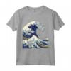 La Grande Onda off Kanagawa by Hokusai - T-shirt Maglietta con Stampe Giapponesi - Ideale come Regalo per Appassionati d'Arte e Cultura Giapponese