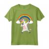Dabbing Unicorno Camicia Carino - T Shirt Danza Unicorno Con Arcobaleno - Regalo Compleanno per Bambini Amanti degli Unicorni